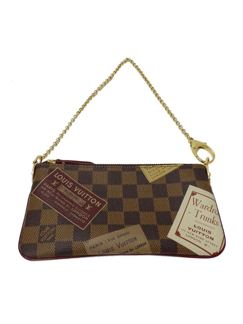 Louis Vuitton Pouch Damier Canvas Pochette Mirror MM Label Brown Going Out - Picture 5 of 12